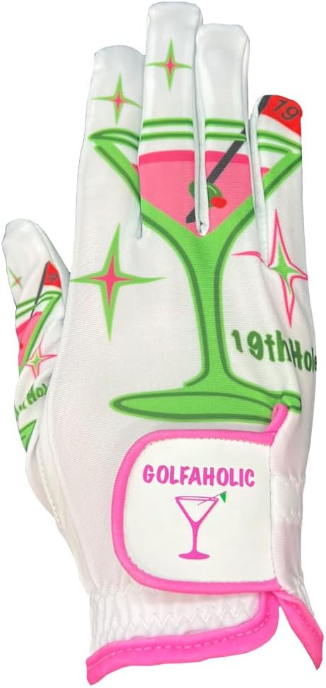 Giggle Golf Women's Golf Glove - Adjustable Strap, Left Hand Gloves for Women