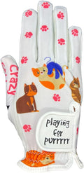 Giggle Golf Women's Golf Glove - Adjustable Strap, Left Hand Gloves for Women