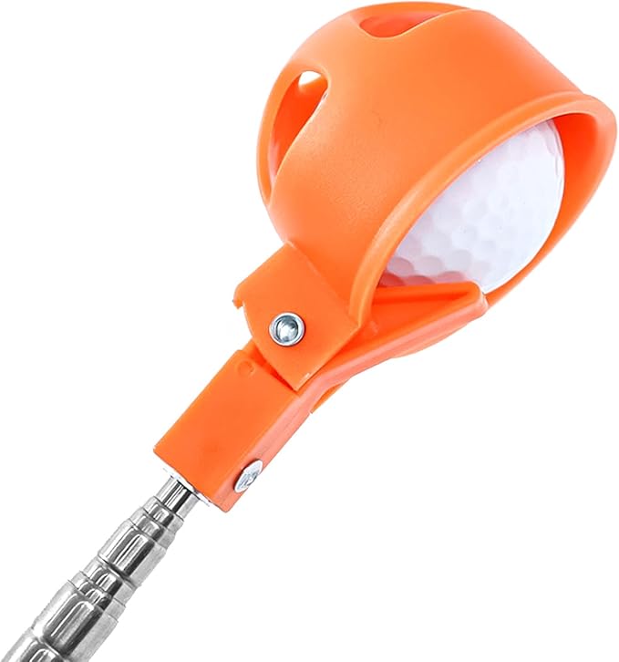 Golf Ball Retriever,Portable Stainless Telescopic Golf Ball Retriever Golf Ball Scoopers Golf Ball Picker Golf Gift