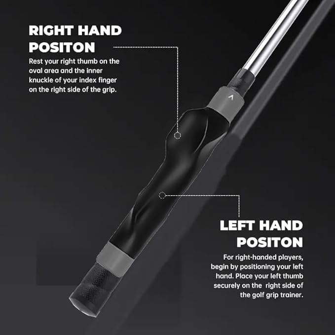 2Pack Golf Grip Trainer,Golf Training Aid Grip Trainer Club,Training Grip Right Hand, to Help Train Correct Hand Position