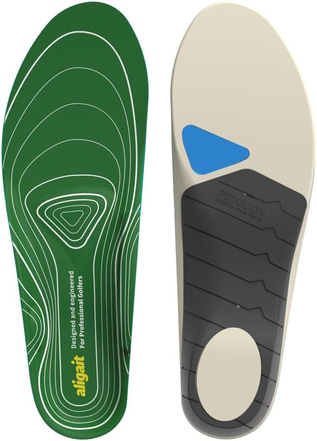 aligait Performance Golf Insoles: Increase Drive Distance, Enhance Swing Stability & Reduce Foot Fatigue (Small: US (M) 4~6 / (F) 5.5~7.5)