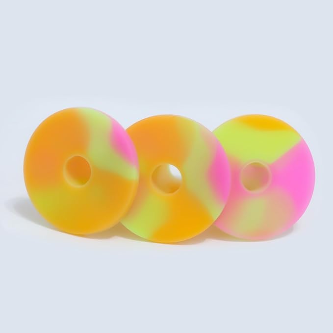 LeFeng Sports Golf Rubber Tees Holder Set, Mixed Size Durable and Hight Elastic Driving Range Tees, Colorful Golf Tees for Golf Practice Mat (3Pcs Multicolor Golf Tee)