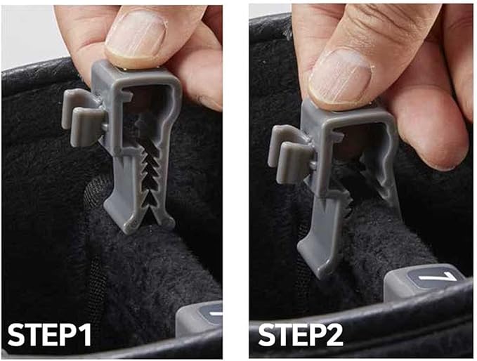 SwingSwing Premium Golf Club Holder Club Organizing Clips | 14 Clips Set with Identifying Numbered Stickers | Swivel Action Golf Club Clips for Golf Bags | Club Damage Protection, Grey