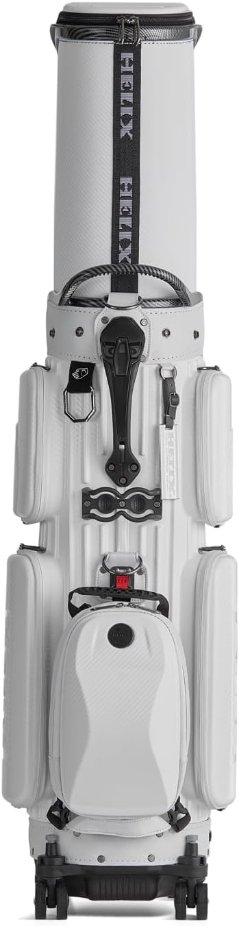 HELIX Hard Shell Golf Travel Bag with Wheels, 2-in-1 Travel Golf Case & Daily Cart Bag, Durable PC Material