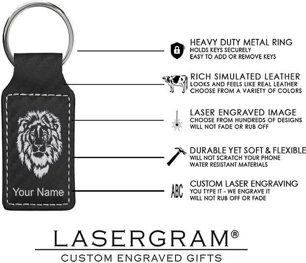 LaserGram Rectangle Keychain, Golfer Golfing, Personalized Engraving Included