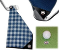 Magnetic 4-in-1 Multi Tool Golf Towel - Magnetic Towel - Silicone Brush - Groove Cleaner - Bag Clip - Microfiber Waffle Design - Men's and Women's Golf - Golf Gifts