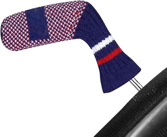 Scott Edward 1/7/10 Pcs Knitted Golf Club Head Covers for Irons Wedge Cuteness and Basically Socks Shape Washable Golf Club Head Protector on Pattern Style Double Sided Customized
