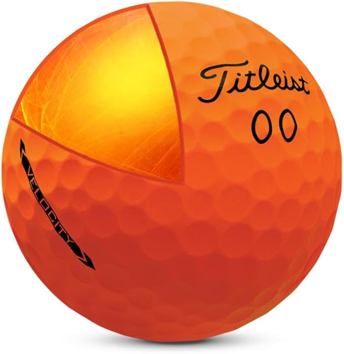 LostGolfBalls - 48 Titleist Velocity Matte Orange Golf Balls, Mint Condition, AAAAA, Orange