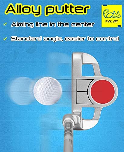 PGM Junior Golf Club Complete Set for Children Kids, 5 Golf Clubs with Stand Bag and 2 Headcovers for Boys & Girls, Right Hand
