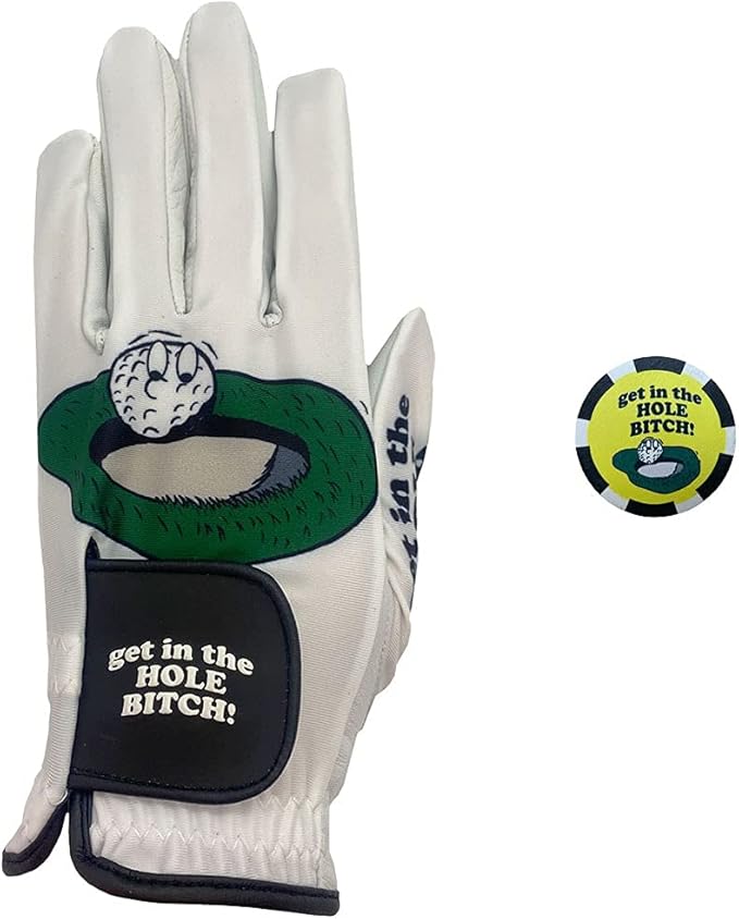 Giggle Golf Men's Golf Glove | Funny Golf Glove