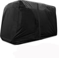 Golf Cart Cover 2/4/6 Passenger, Waterproof Golf Cart Rain Covers, Heavy-Duty All Weather Protection Cover for EZ GO Yamaha Club Car Enclosure Accessories