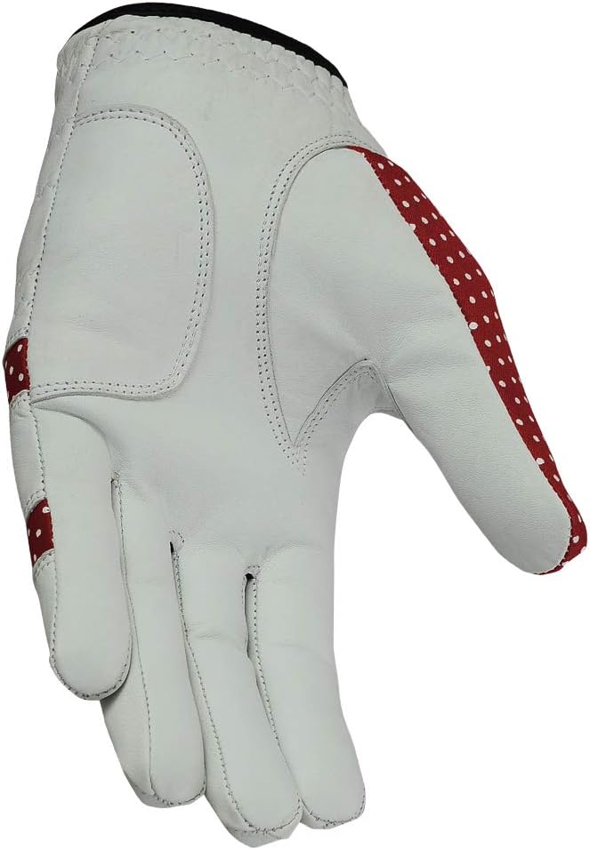 MRX Women Golf Glove Left Handed Golf Gloves Sweat Resistant Soft Cabretta Leather Regular Fit Women Golfer Glove