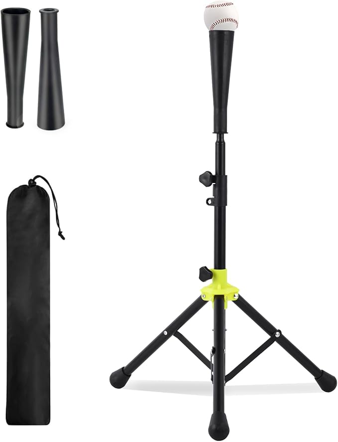Baseball and Softball Training Betting Tee, Batting Tee, Adjustable Height from 26 to 39 inches, Tee for Youth and Adults, Hitting Training Exercises,with Carrying Bag