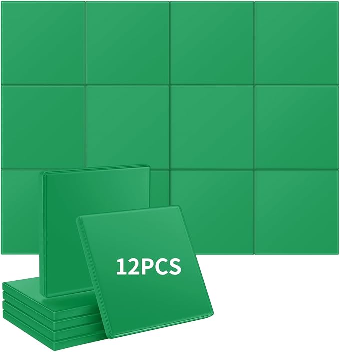 12 Pack Golf Wall Padding Panels Golf Simulator Padding for Walls, Safety Foam with PU Leather Surface for Indoor Impact Protection