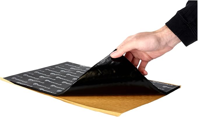 Rockville RockMat Pro 15 (15 Sq Ft) 3-in-1 Car Sound Deadener Mat – Foam/Rubber/Aluminum Layered Insulation for Audio Soundproofing, Easy Install, Reduces Vibration & Road Noise