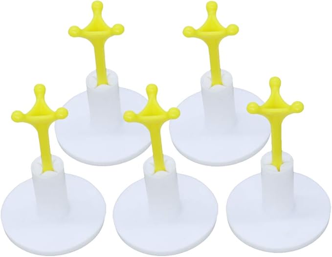 Golf Rubber Tee Holder Set for Golf Driving Range Tee Practice Tool Pack of 5