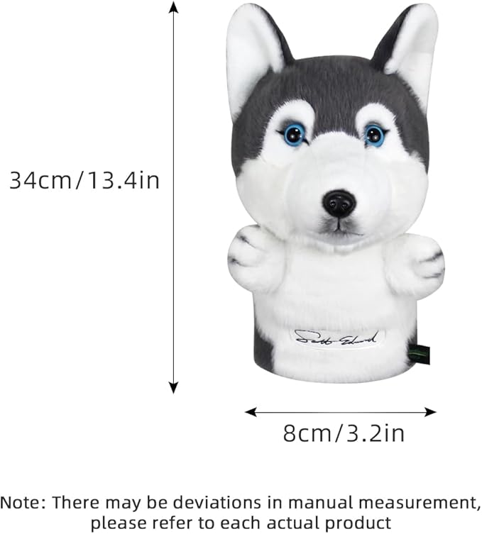 Scott Edward Golf Club Cover Fit Well for Driver or Fairway Wood Golf Club, Funny Cute Animal Design Soft Functional Golf Headcover Stylish Protection for Your Clubs for Men and Women