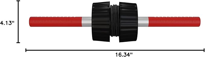 DMoose Fitness Forearm Strengthener & Wrist Roller - 2 in 1 Arm Exerciser with Non-Slip Premium Grip, Durable Nylon Rope - Helps with Elbow Tendonitis, Wrist Recovery & Strength Training (Patented)