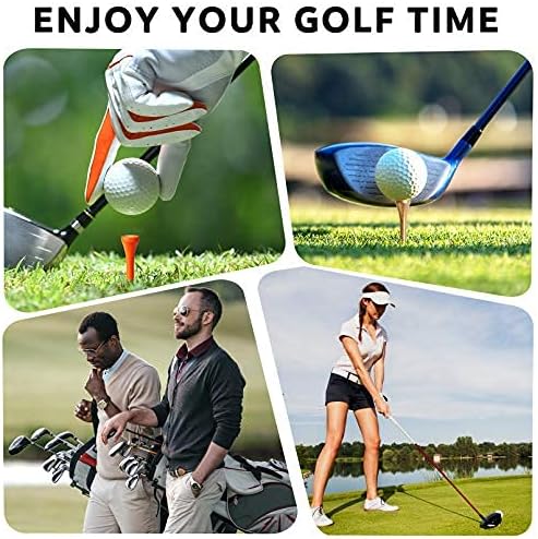 sportstider Golf Tees, 2 3/4 Inch, 77 Count, Professional Deluxe Wooden Golf Tee,More Than 20 Colors Combination, Natural Hard Wood Golf Tee
