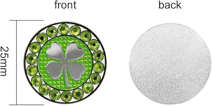 Myartte Golf Ball Markers Crystal Ball Markers Pack of 3