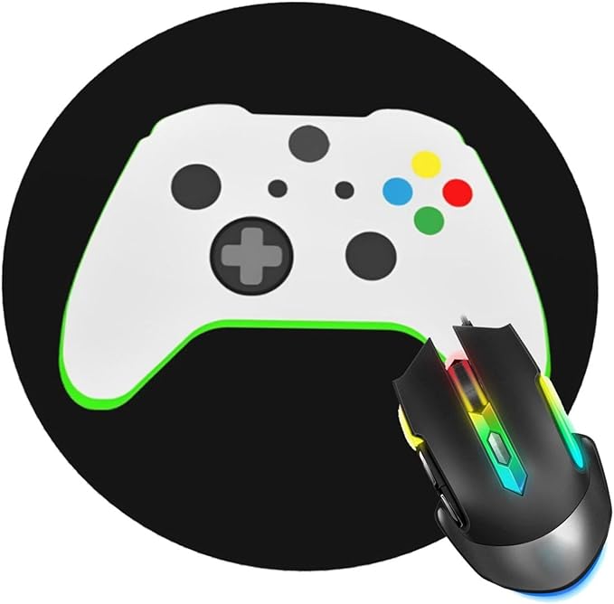 Mouse Pad, Video Games Mouse Pads for Desk, Stitched Edge Mousepad with Non-Slip Rubber Base, Gaming Mouse Mat for Computer Laptop Home Office