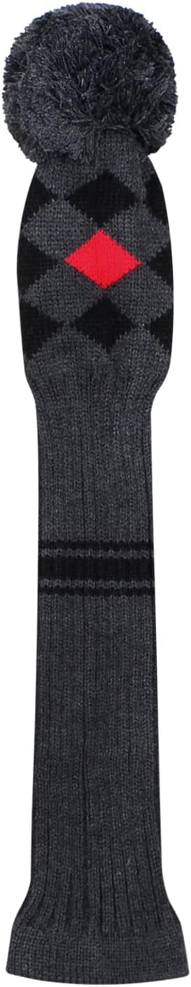 Scott Edward Knit Wood Golf Club Head Covers 4 Pieces Knitted Item Fit Over Well Driver Wood(460cc) Fairway Wood and Hybrid(UT)