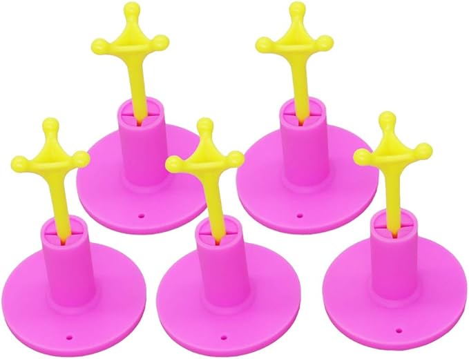 Golf Rubber Tee Holder Set for Golf Driving Range Tee Practice Tool Pack of 5