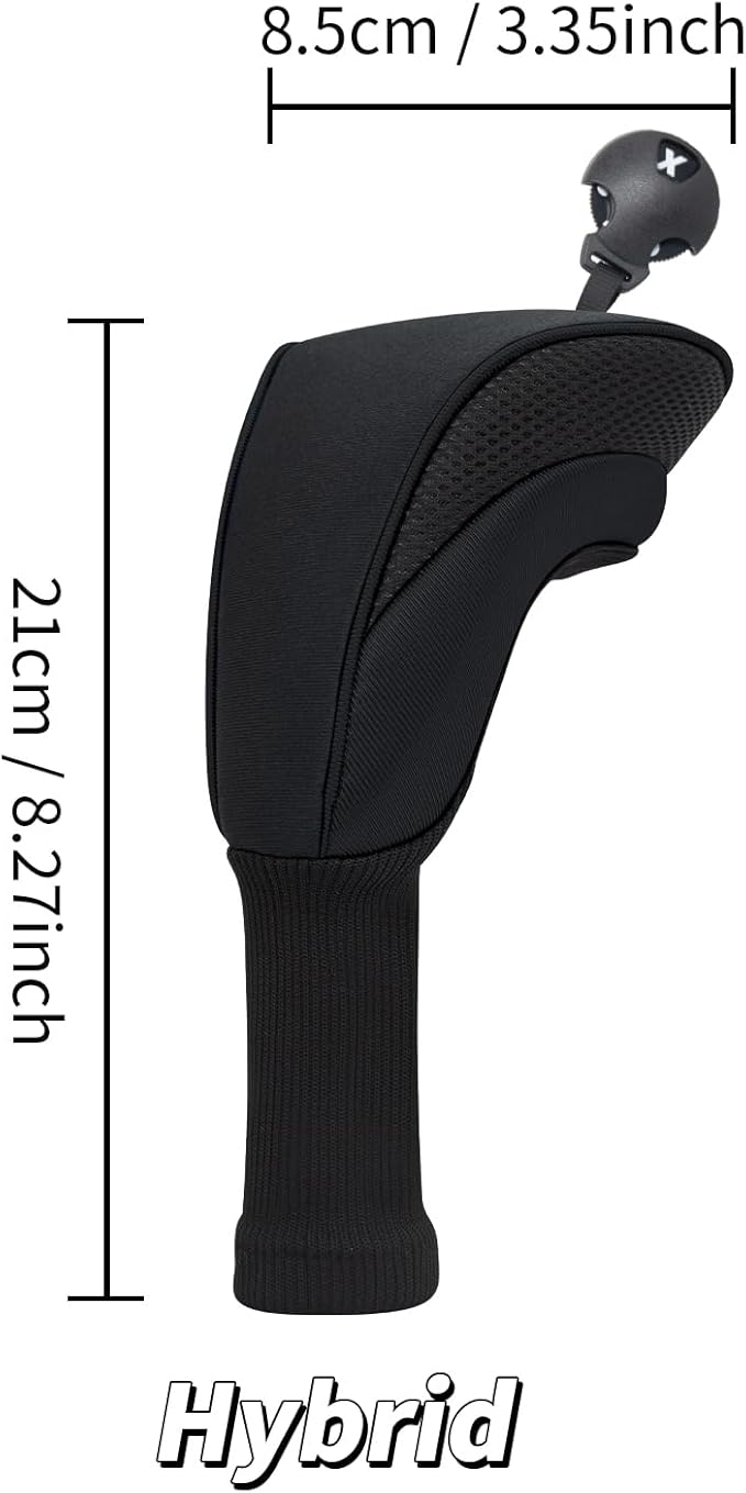 Golf Head Covers for Fairway Woods Driver Hybrids 5 Pieces Nylon Mesh Sports Fan Golf Club Headcovers-Golf Accessories for Men Women.