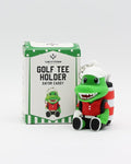 Gator Caddy Golf Tee Holder, Includes 8 Golf Tees, Fun Golf Accessories for Men and Women, Stylish Golf Bag Accessory and Golf Gift