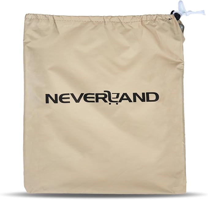NEVERLAND Golf Cart Cover 4 Passenger - Waterproof Golf Cart Covers - Fits for Yamaha Golf Carts EZ GO Club Car - Outdoor Windproof Sunproof (Light Tan, Fit for 2+2/4 Passenger Cart)