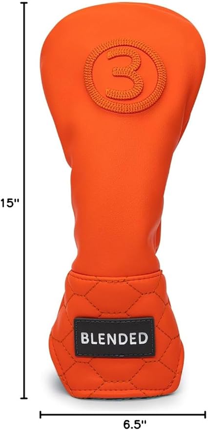 Golf Club Head Covers, Driver Covers Fariway Wood Covers Hybrid Head Covers 3 Wood Headcover Leather Golf Headcover with Number Tag for Scotty Cameron Odyssey Taylormade
