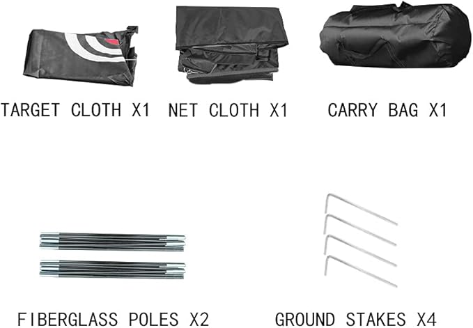 Black Golf Nets for Backyard Golf Practice Net Golf Hitting Net Training Aids with Target Cloth and Carrying Bag