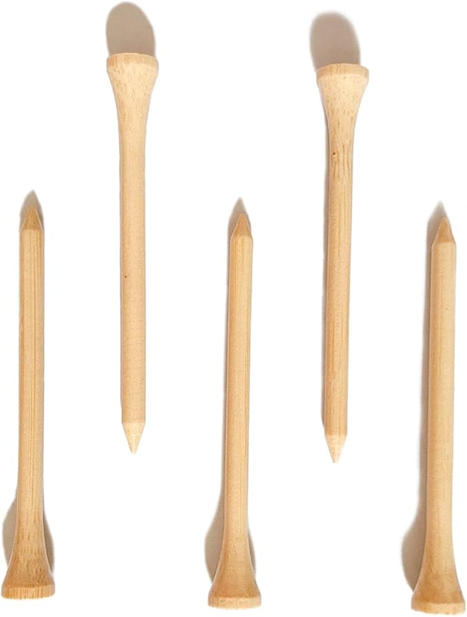 150 Pcs Bamboo Golf Tees 3 1/4 Inch, 83mm (3.25") Bamboo Tees, Friendly Biodegradable, Long and Tall Golf tees, More Durable and Stable, Ideal for Beginner