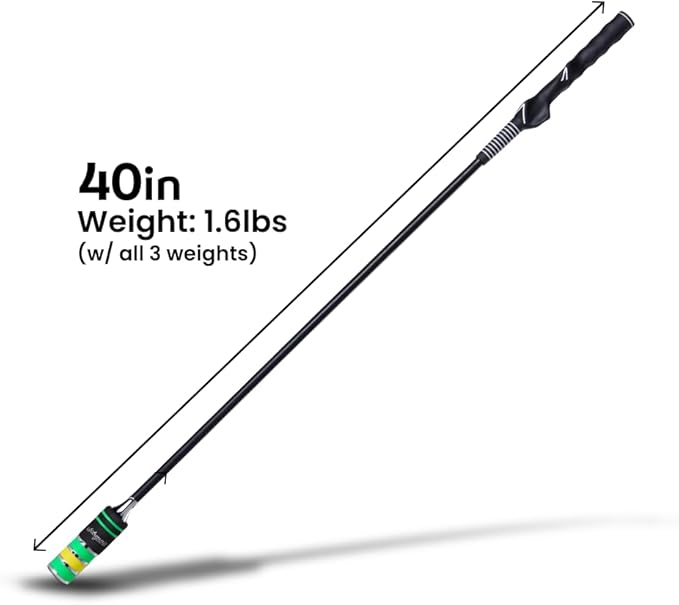 13UnderGolf Golf Swing Trainer Aid for Indoor Practice Speed Training, Improved Rhythm, Grip, Flexibility, Balance, Tempo and Strength