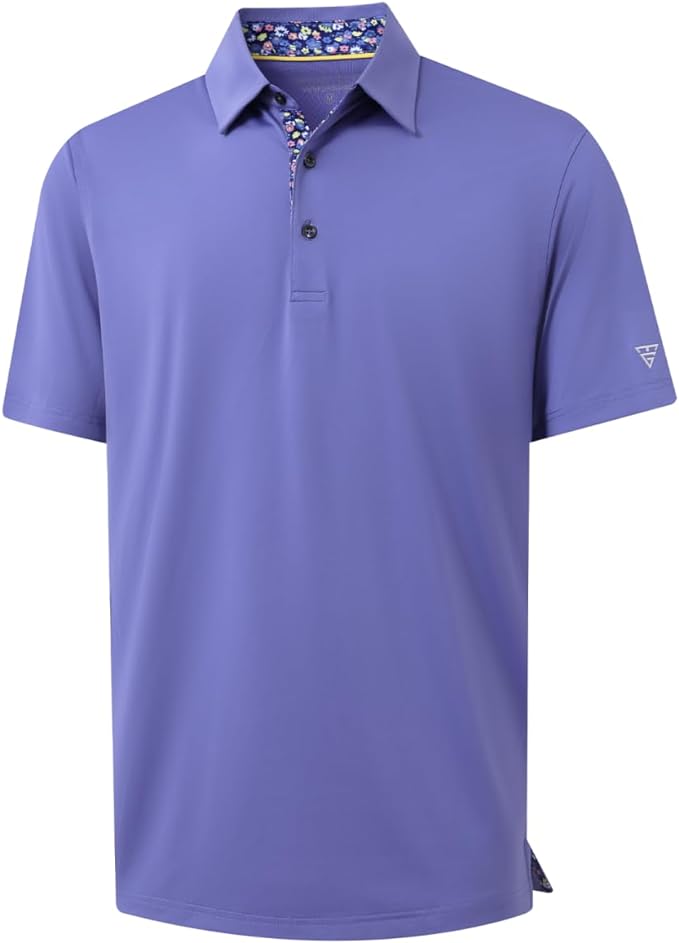 Mens Polo Shirts Short and Long Sleeve Casual Solid Stylish Dry Fit Performance Designed Collared Golf Polo Shirts for Men