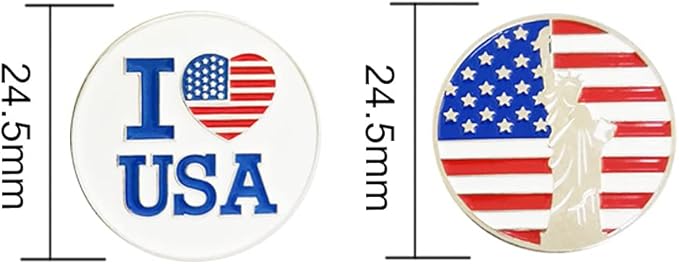 Golf Ball Markers Assorted Patterns Value Pack of 12 Golf Gifts, Golf Cap Clips and Divot Repair Tools Parter Accessories Sets for Men Women Golfer