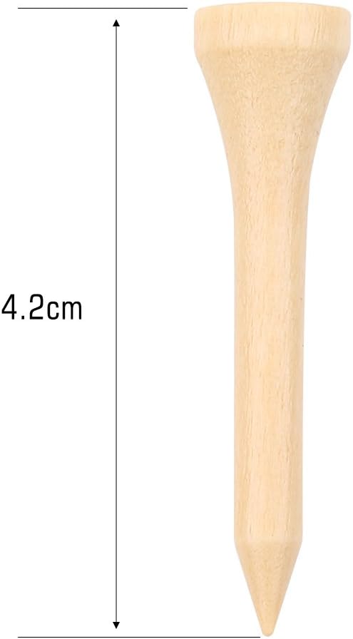 Acouto Wooden Tees 100pcs 1 Pack - Colored Bulk Tee On Course Accessories