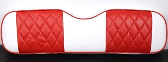 Huskey Parts Company Club Car Front Seat Cover Red Diamond Stitching for Precedent Golf Cart 04+, 2PC