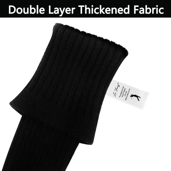 LeFeng 3Pcs Golf Club Covers, Knitted Golf Club Covers for 460cc Driver Fairway Woods and Hybrid
