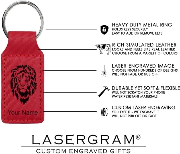 LaserGram Rectangle Keychain, Golfer Golfing, Personalized Engraving Included