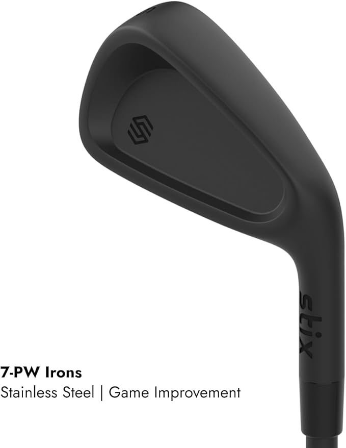 Stix Golf Club Set - Unisex - Black - 9 Set Clubs - Graphite Shafts - Premium Materials, Modern Design, Quality