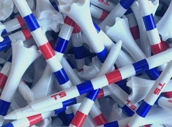 TRUESTRIKE Premium USA Golf Tees – 100-Pack Durable 3¼" / 2¾" Plastic Tees – Made in USA – Perfect Holiday Golf Gift