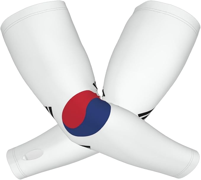 Cute Flag Arm Sleeves Cooling Sun Protection Sports Flag Sleeves for Men Women
