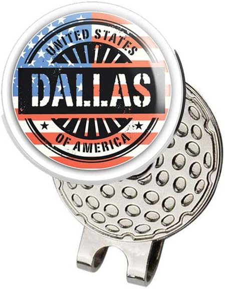 Hibiscus Pink Golf Hat Clip with Magnetic Ball Marker