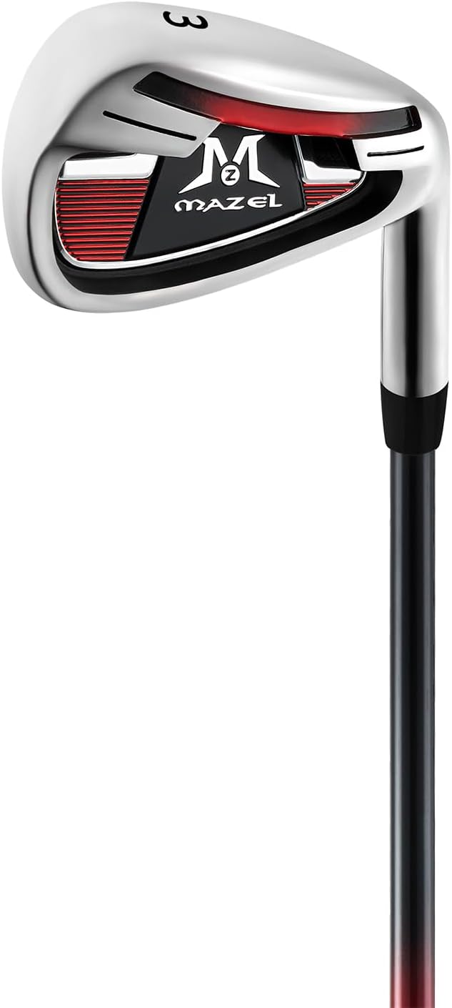 MAZEL Golf Individual Iron 1,2,3,4,5,6,7,8,9, Golf Iron with Steel Shafts for Right Handed Golfers