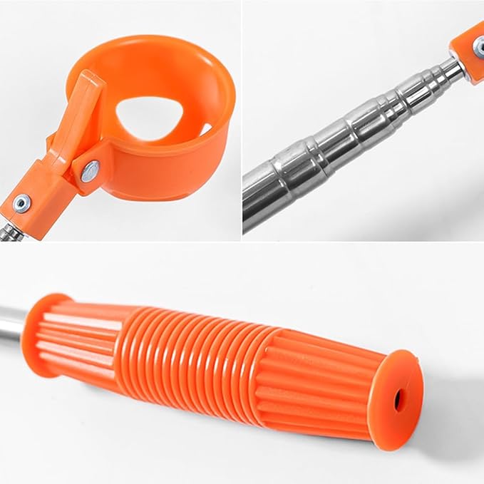 Kakalote Golf Ball Retriever, Portable Telescopic Scoop Saver Pick Up Golf Ball Grabber Pick Up with Locking Clip