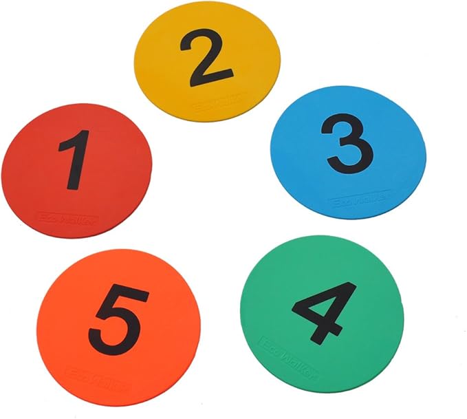 8inch Numbered Floor Spot Markers
