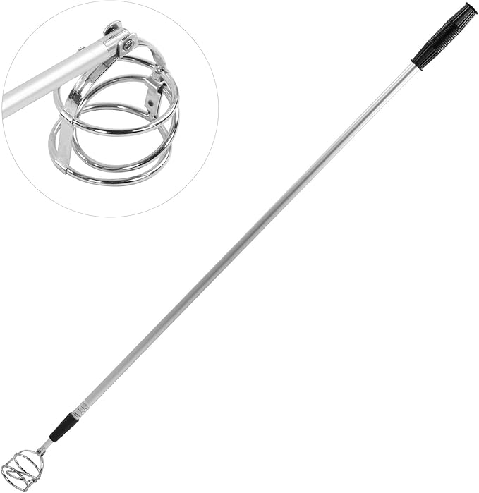 3 Section Telescopic Golfball Scooper Aluminium Alloy Ball Pick Up Stadium Supplies