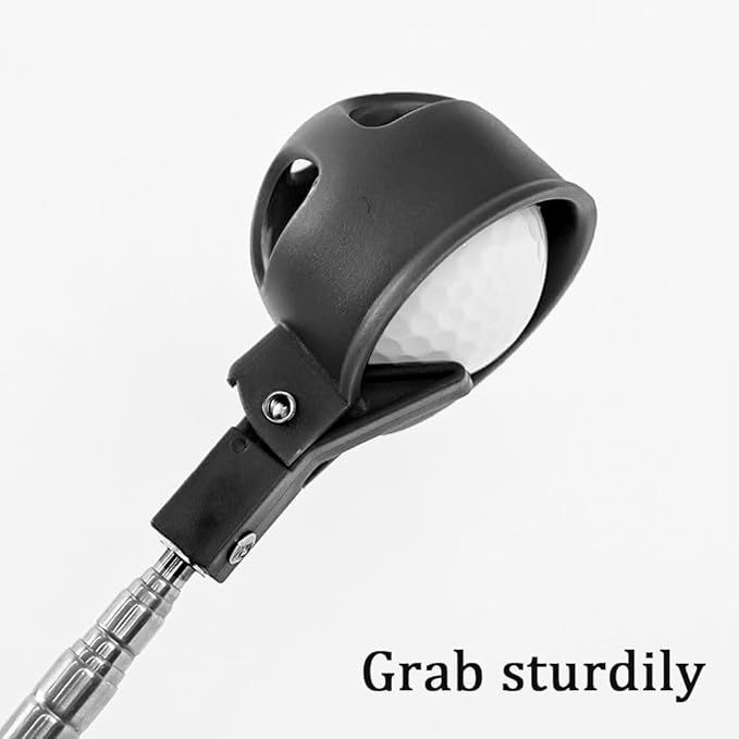 Kakalote Golf Ball Retriever, Portable Telescopic Scoop Saver Pick Up Golf Ball Grabber Pick Up with Locking Clip