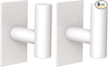 VAEHOLD Wall Towel Hooks, Heavy Duty Sticky Holder Waterproof Towel Hooks for Hanging Coat, Clothes, Closet Hook Wall Mount for Kitchen (White, 2 Pack)